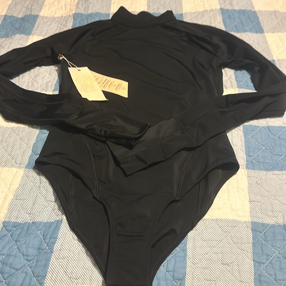 New We Are Hah Gloves Off One Piece Swimsuit Bodysuit Black - Picture 6 of 16